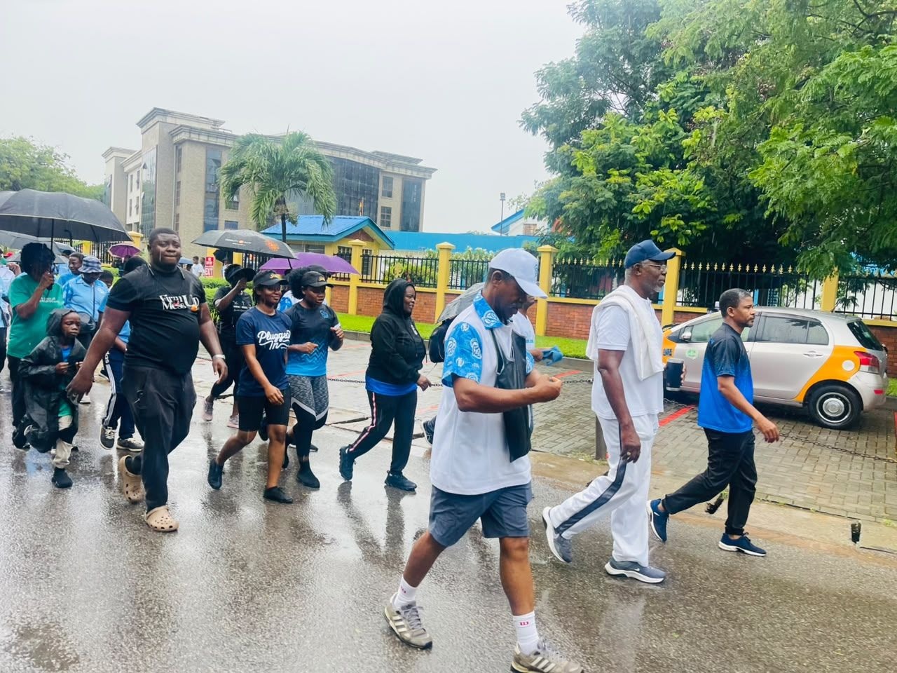 Accra Ridge Church defies heavy rains, embarks on health walk to mark 90 years of service
