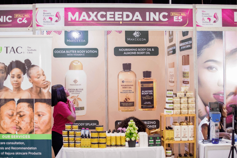Maxceeda Ghana shines at West Africa’s largest beauty and wellness expo