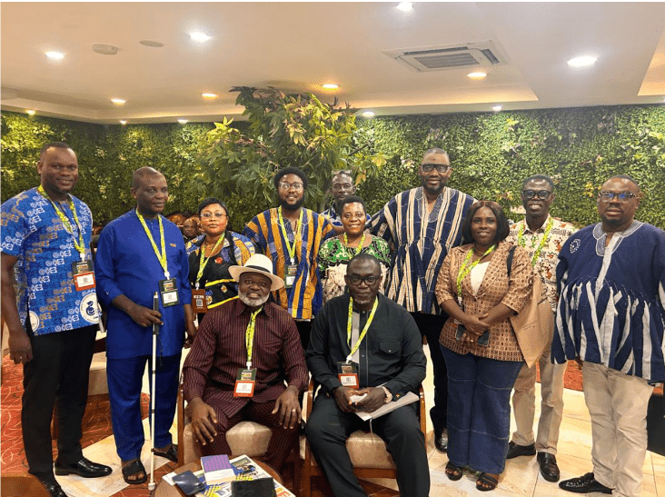GFD delegation interacts with Volta Regional Minister Hon. James Gunu on the sidelines of Labour Conference