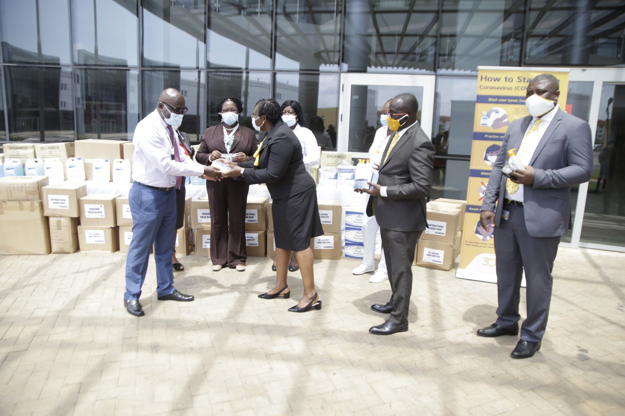 CalBank supports 4 major hospitals with PPE