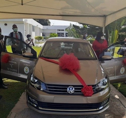 Nyaho supports Ayawaso West Health Directorate with a brand new vehicle