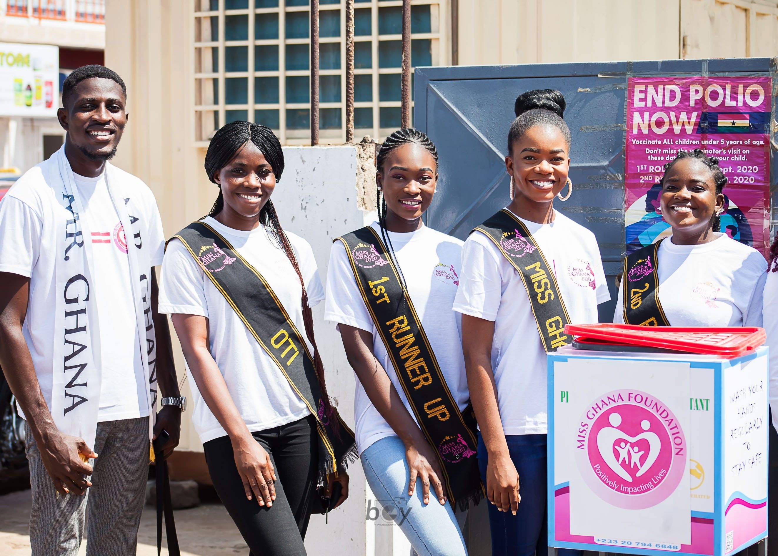 Miss Ghana Foundation donates PPE to La township