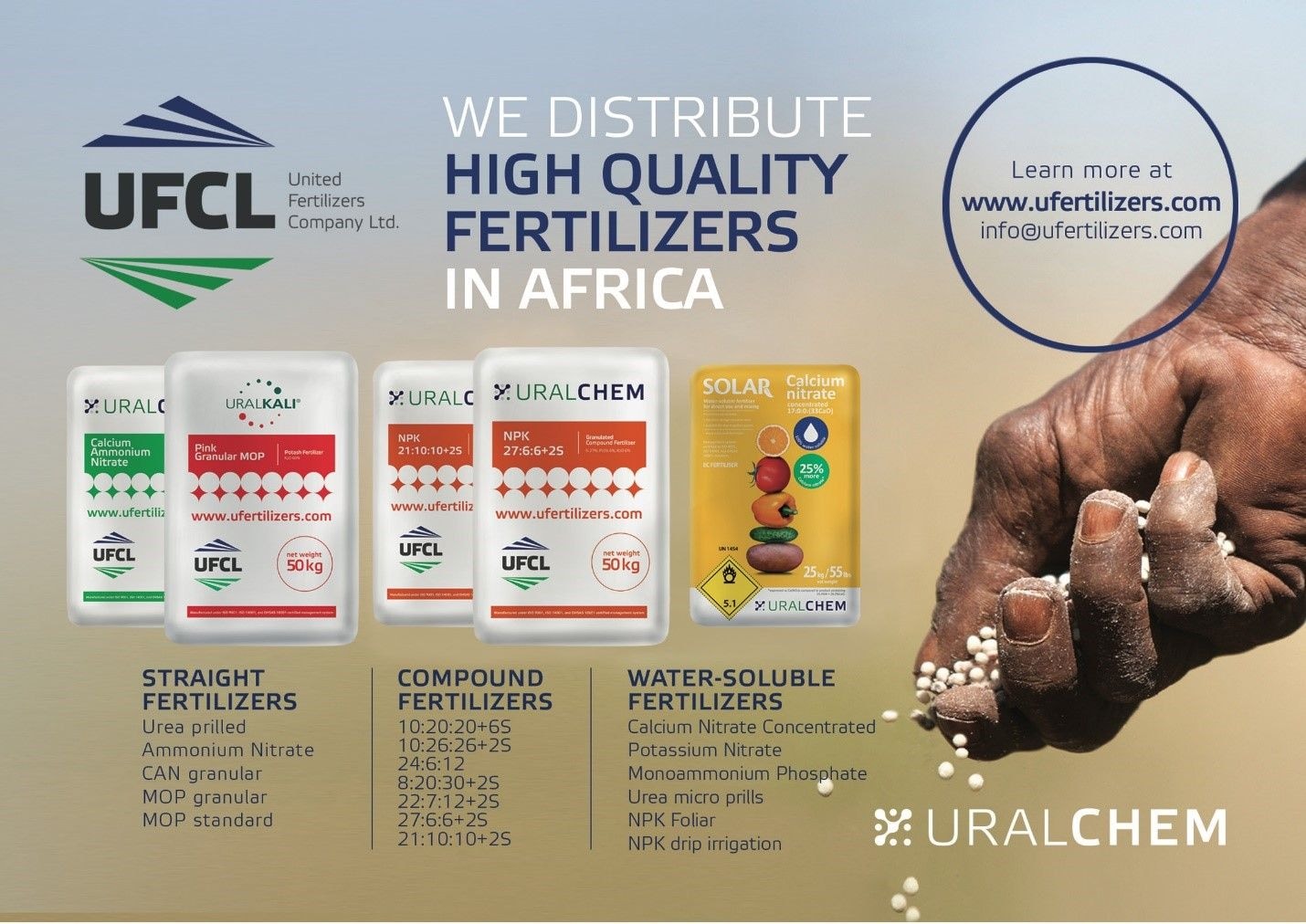 Uralchem and United Fertilizers Company Limited introduce world class products
