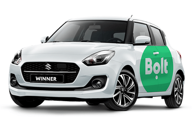 Bolt launches Mega Bonus Challenge for spectacular drivers to win 1 of 3 cars