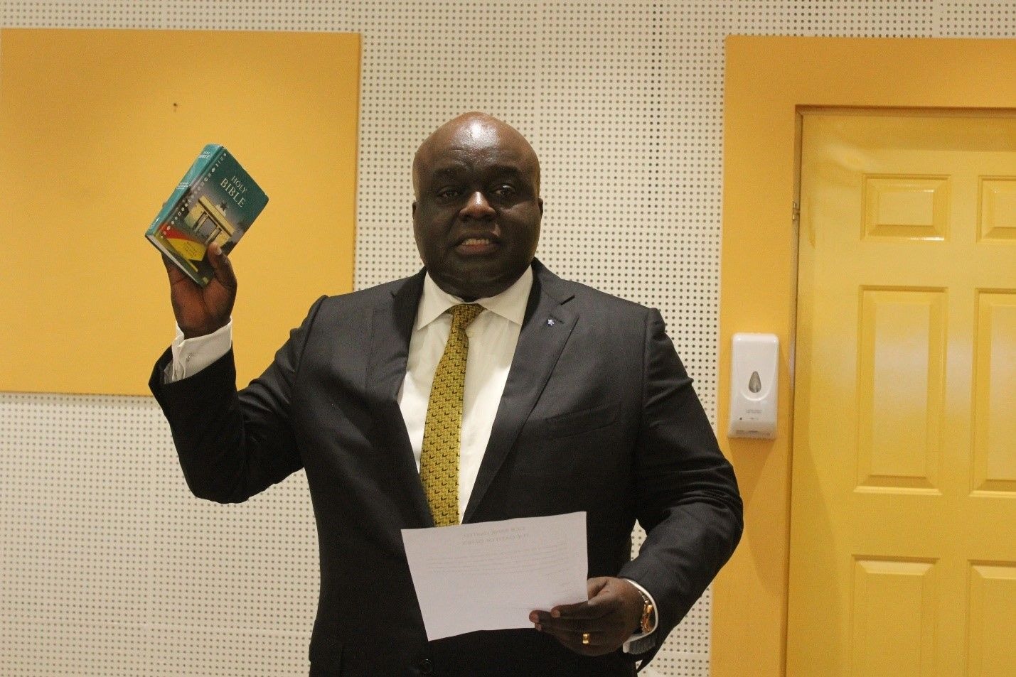 GCB MD takes office as he is sworn in
