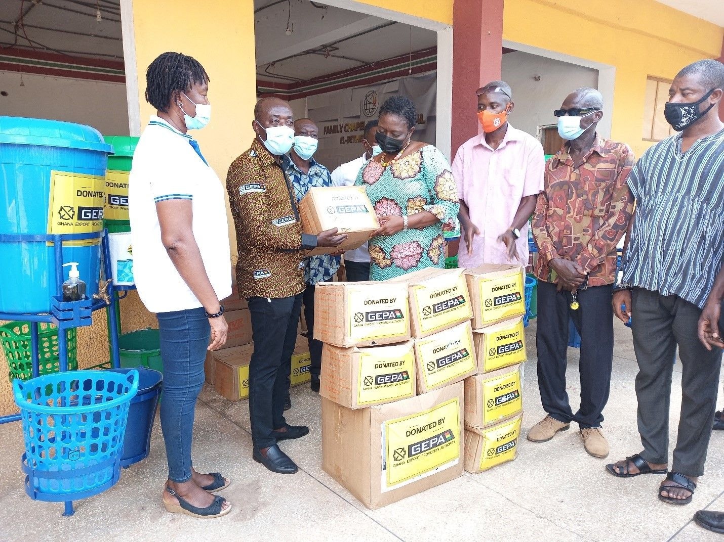 GEPA supports Sunyani artisans to fight COVID-19
