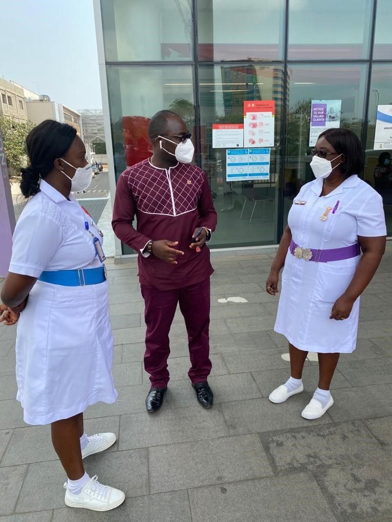Vodafone Foundation donates PPE to Accra Regional Hospital during Christmas