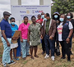 Rotary Int. Club constructs mechanized borehole for Balagonno