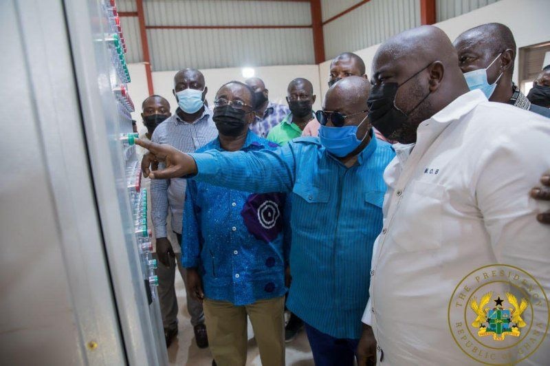 President inaugurates 1D1F rice factory at Sefwi-Akontombra