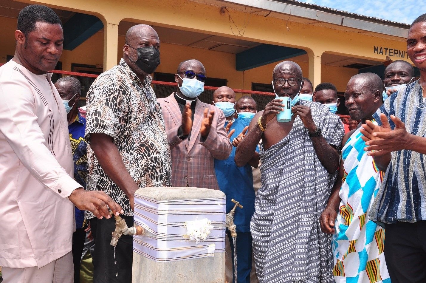 Afriwave Telecom provides Ekye-Amanfrom with potable water